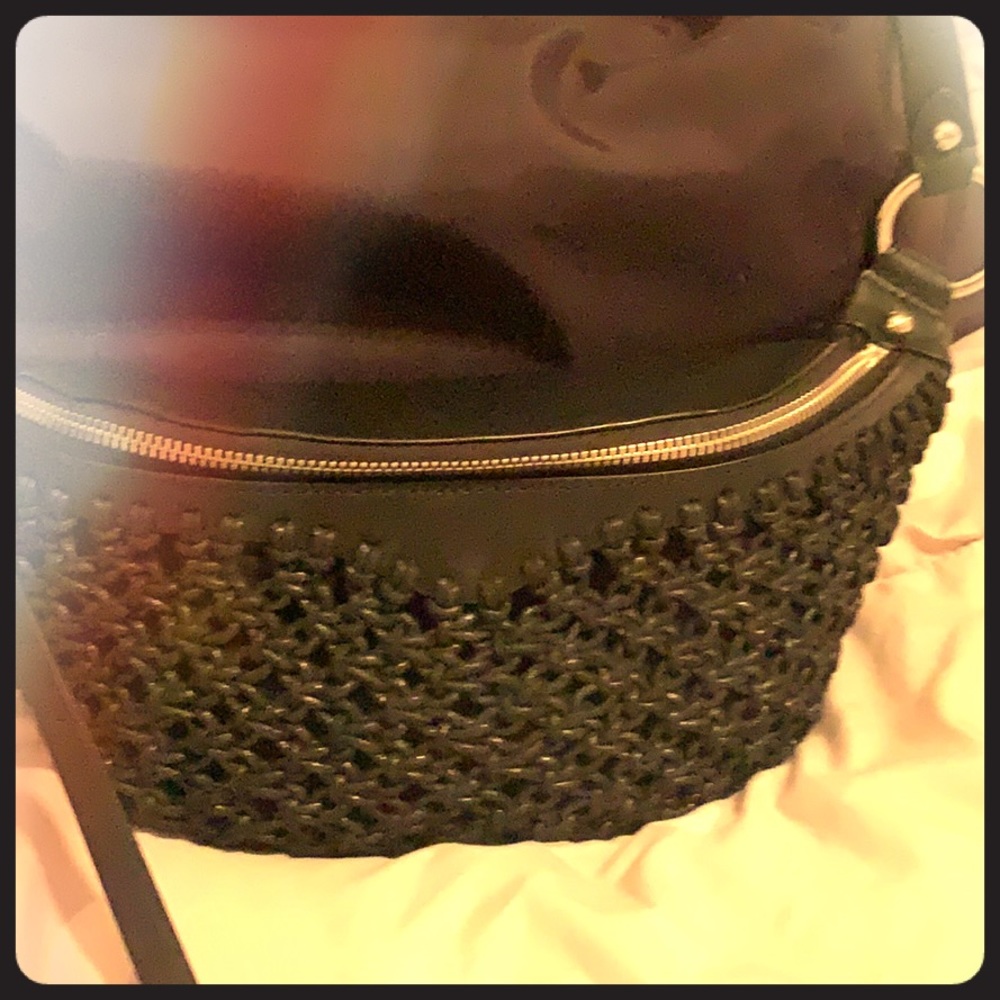 Black leather Rebecca Minkoff shoulder bag